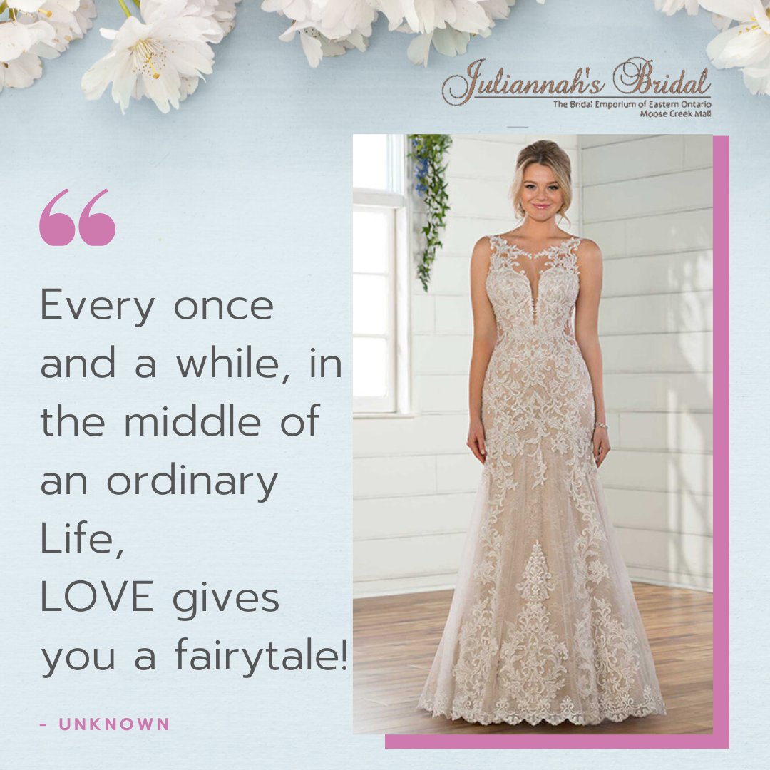 TheDavidTT's tweet photo. While a lot of wedding news these days is about postponing &amp; revising weddings, we want to change the narrative and hear about your dream wedding. What would be your Fairytale look like?
.
.
.
#JuliannahsBridal #WeddingQuote #LoveQuote #FairytaleWedding #OttawaWedding https://t.co/Iaw6XtCGJ8