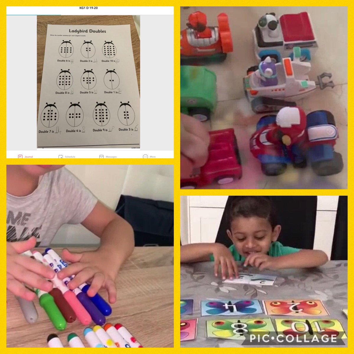 Our #DIABKG1 are enjoying learning  ‘doubles’! We can learn in a funny way with toys and playing games😊 #DIABThinkers #DreamInspireAchieve