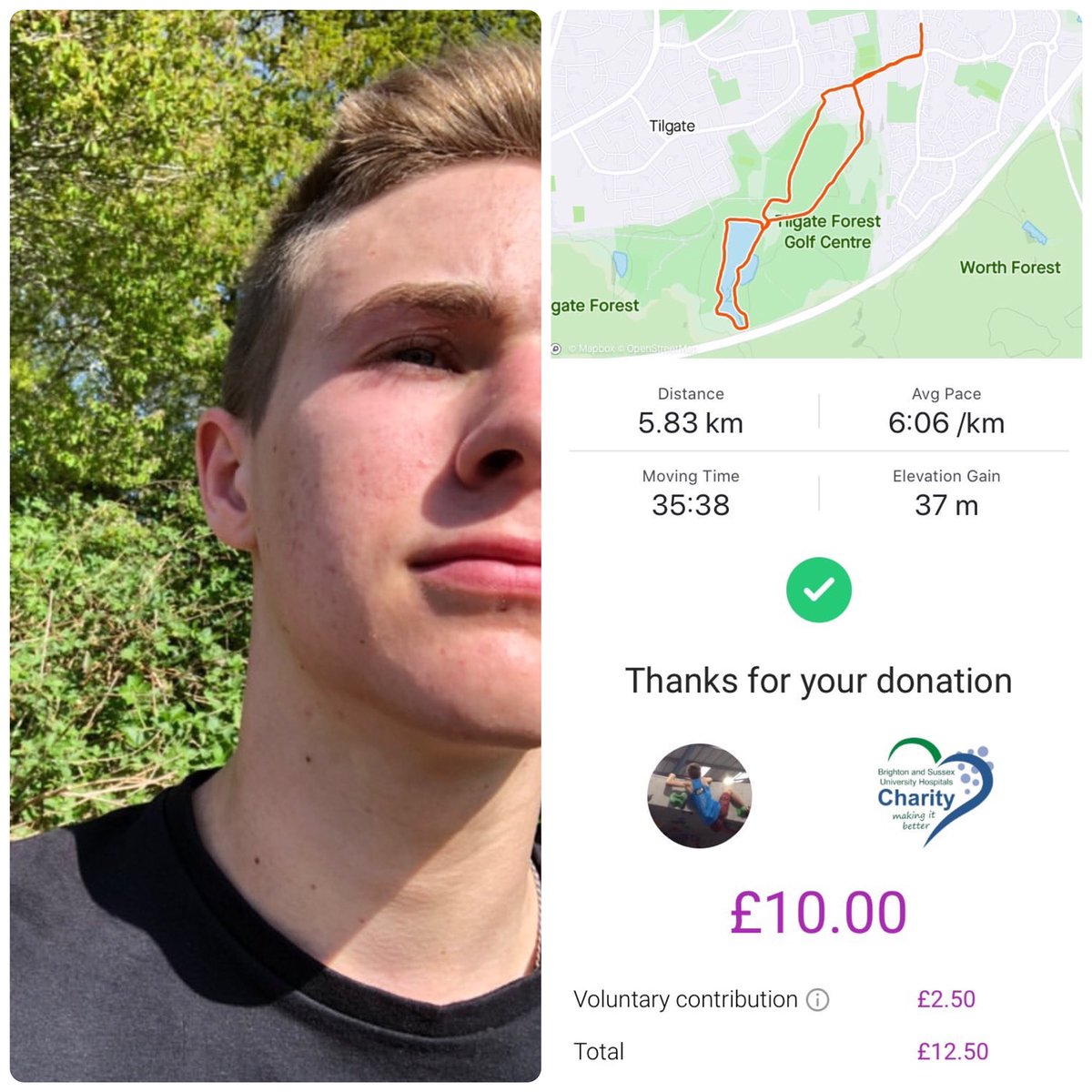 Oriel_PE's tweet photo. HEAD BOY ALERT; at least we think it’s him, as he’s #SelfieShy! Toby is joined by Edward and James, as the Year 11 trio are next to #GetInvolved and @Run5k4NHS today as we continue our #PUSHFOR2000! 1️⃣5️⃣9️⃣ participants, and £1️⃣6️⃣5️⃣7️⃣ raised now. #RUN5K4NHS #OrielPE 🔥🙏🏽🙌🏽💜 https://t.co/FMMDohxNuW
