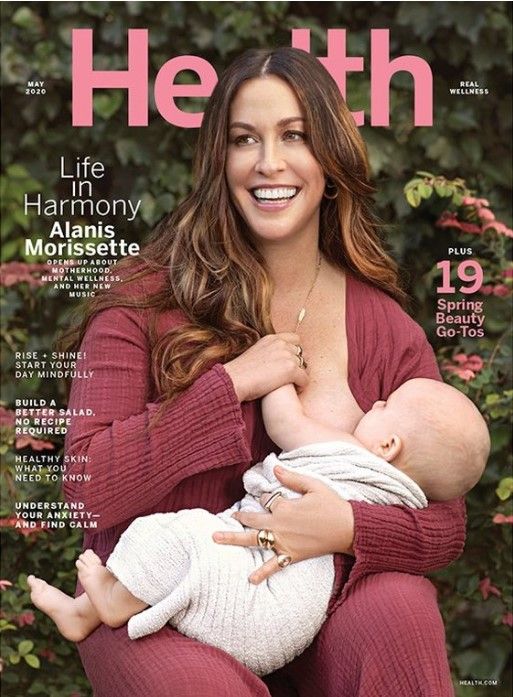 Alanis Morissette posed for a magazine cover breastfeeding her 8-month-old, and we're applauding buff.ly/3ebG2xH