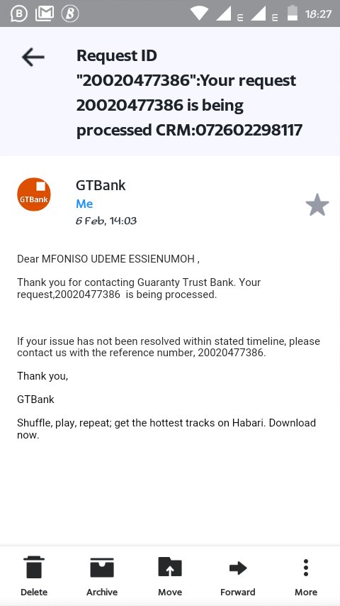  @gtbank_help this is a call to do the needful. Please revert my money back to my account. In the spirit of the Easter, i implore thee  #SegunAgbaje, save me the diplomatic/bureaucratic protocols. Thank you.  @gtbank_careers  @gtcrea8  #SegunAgbaje  #gtbank  #cenbank