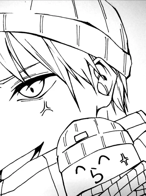 初描き中…… 