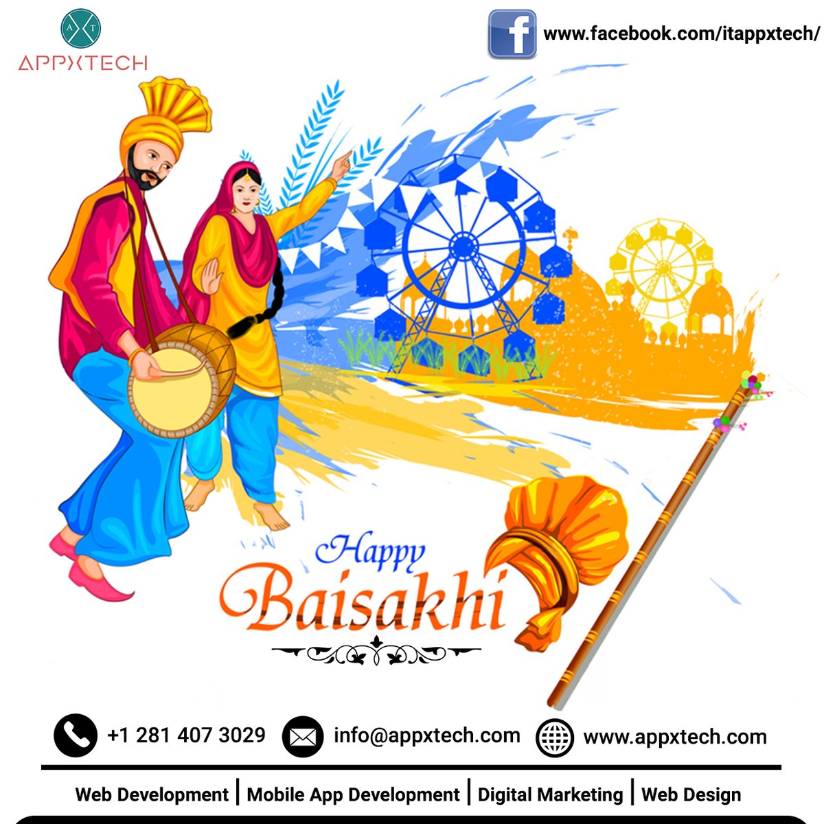 Appxtech1's tweet photo. May #Waheguru bless you with growth, health and peace on this festival of harvest. Celebrate #Baisakhi with love and joy!

https://t.co/dUE5zH81lK

#HappyBaisakhi #PunjabCelebration #LovingFestival #PunjabFestival #SikhFestival #Appxtech https://t.co/VNVaDtsBZs