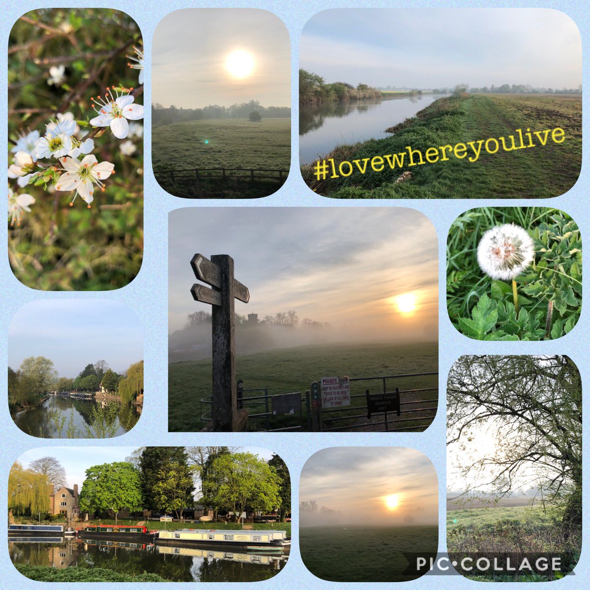 What a contrast in the weather today.  Yesterday’s early morning sun.  #lovewhereyoulive