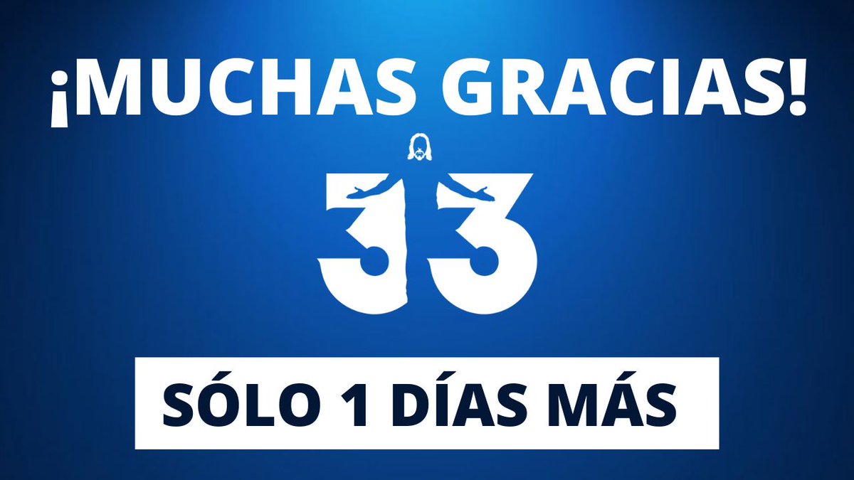 >> ¡PRORROGAMOS UN DÍA MÁS! <<
Gracias por vuestro cariño!
Respondemos las peticiones con 33 el Musical el #LunesdePascua
❤ GRATIS en: ❤
👉 33elmusical.es/encasacon33/
👉 youtube.com/watch?v=uUETl8…
¡Más de 500.000 espectadores esta #SemanaSantaEnCasa!
 #EnCasaCon33 #YoMeQuedoEnCasa