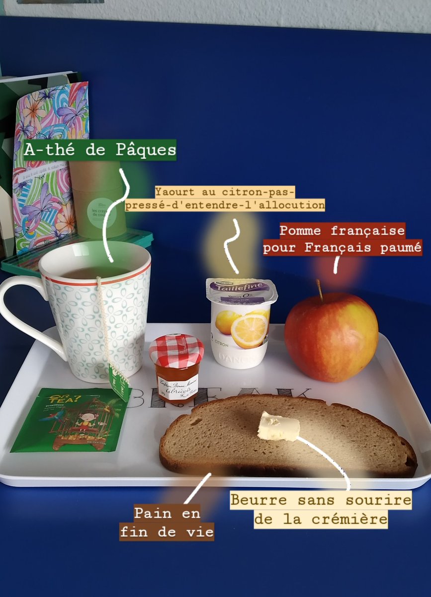 [13/04] Petit déj confiné qui respire la grisaille du lundi  #petitdejconfiné