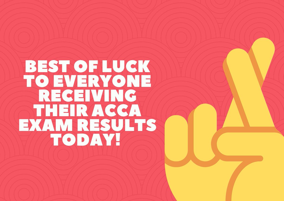 LusonaGroup's tweet photo. Good Luck to everyone receiving their ACCA results today 🤞

#Accountants #ACCA #Exams #Goodluck https://t.co/3ZH1QXPTT8