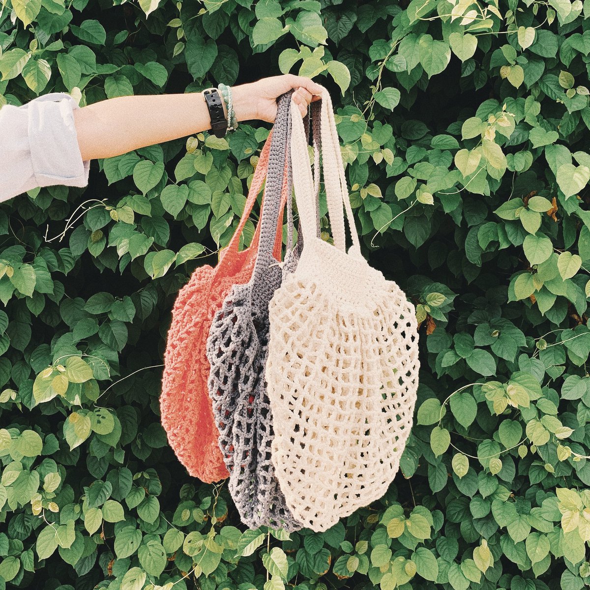 CraftStoryCebu's tweet photo. Happy Easter Monday? We would have loved using one of these crocheted market bags for Easter egg hunting yesterday. How about you? 🐣🐰

#crochet #bags #Easter #EasterMonday #Easter2020 https://t.co/0RmZrcA6Oz