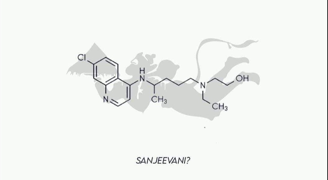 Shubhamwing's tweet image. If this is not called creativity. I don't know what is.
SANJEEVANI ?
#MolecularStructure
#Hydroxychloroquine
#COVID2019