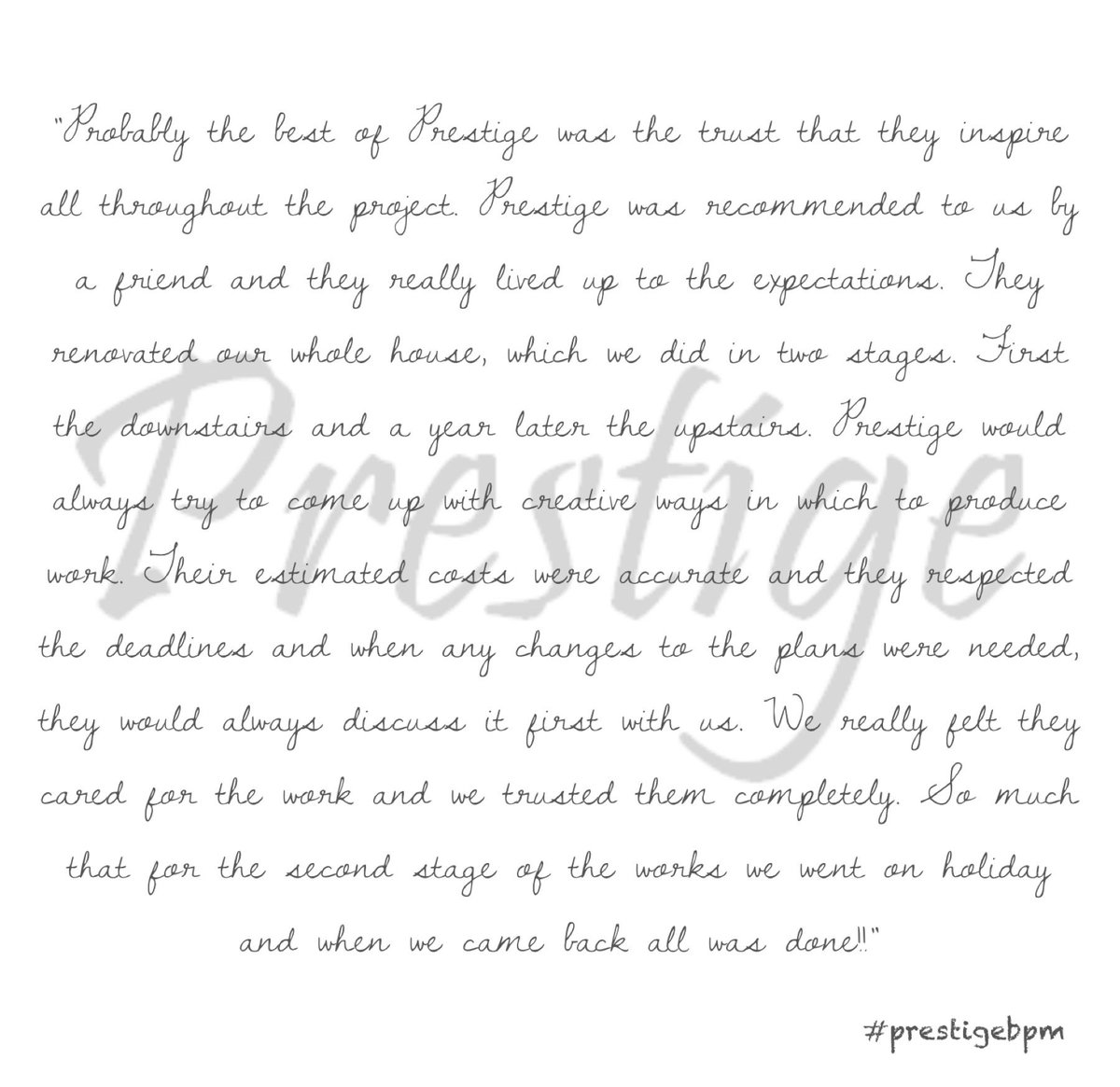 prestigebpm's tweet photo. #prestigebpm
#clientfeedback
#letusknowyourthoughts https://t.co/QFKHqLg6yr
