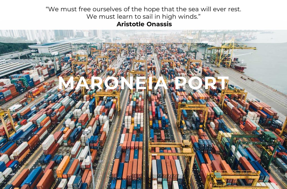LargeProjects's tweet image. Maroneia Port:
>A HUB for East Mediterranean, Aegean Sea, Marmara Sea, Black Sea, Azov Sea.
>Ships that cannot pass through the Bosphorus CAN come to Maroneia port
>CONNECTION to hinterland, railways, motorways, international airports
#covid19response #infrastructureprojects