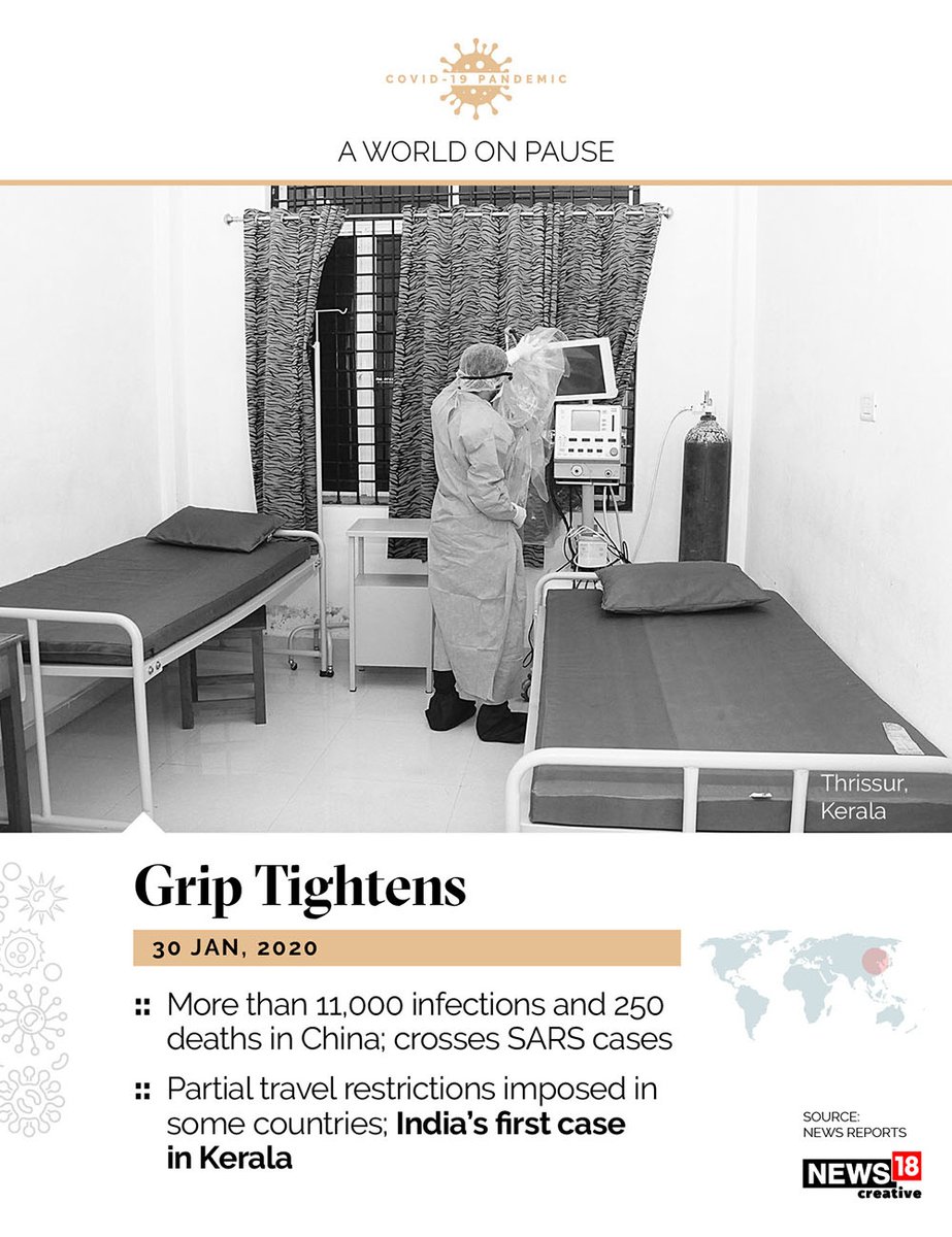   #CoronavirusOutbreak- A look at 100+ days, that changed the globalized world as we know it.Latest updates:  https://news18.com/coronavir... 𝙩𝙞𝙜𝙝𝙩𝙚𝙣𝙨: