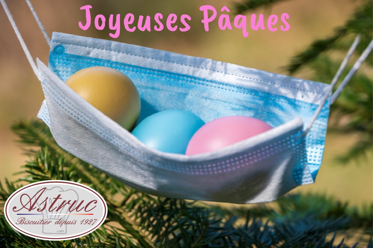 BiscuitsAstruc's tweet image. Joyeuses Pâques à toutes et tous 🐰🍫🎊🎀❤️!! En cette période difficile pour tout le monde nous espérons que cette journée vous changera un peu les idées ☺️. Attention ne mangez pas tout en une journée 😋🤣 et surtout prenez soin de vous. 🙏 #RestezChezVous