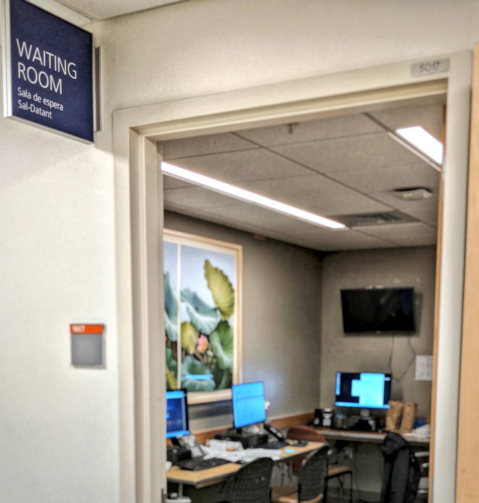 The waiting rooms had family in them at all hours of the night.Now, we've expanded our services so much for COVID that we've turned the family meeting rooms into more work rooms.