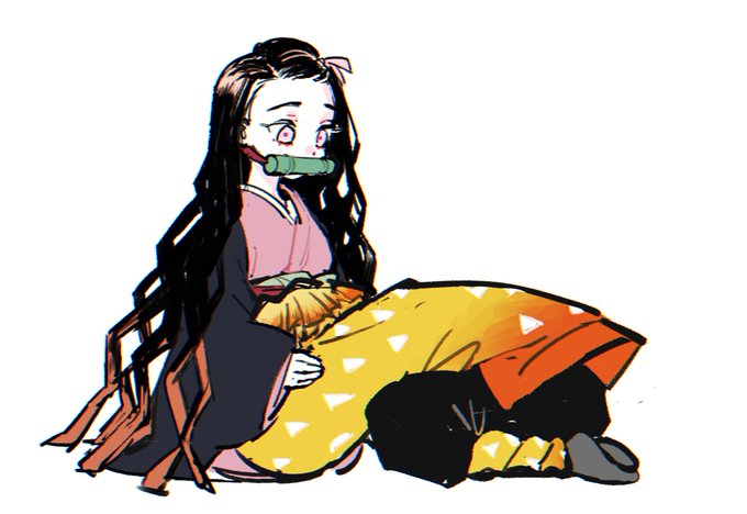 🌿石山 竜🌿さんがTwitterに投稿した竈門禰豆子(鬼滅の刃)のイラスト。