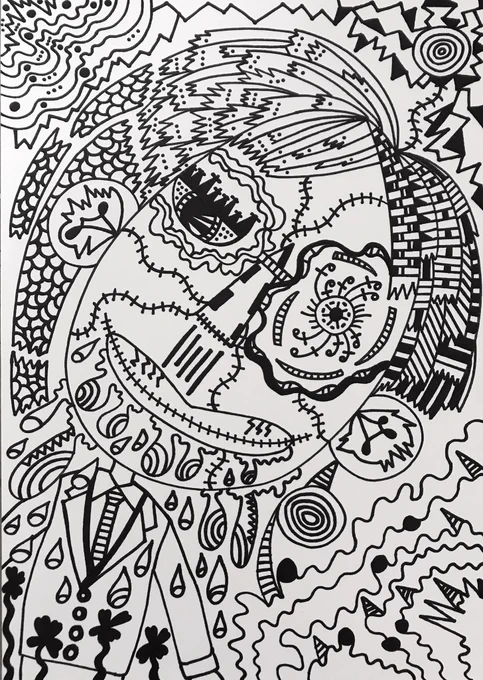 途中ですが、、、
危ない大人描いてます 笑笑
#お絵描き好きさんと繋がりたい 
#イラスト好きさんと繋がりたい 