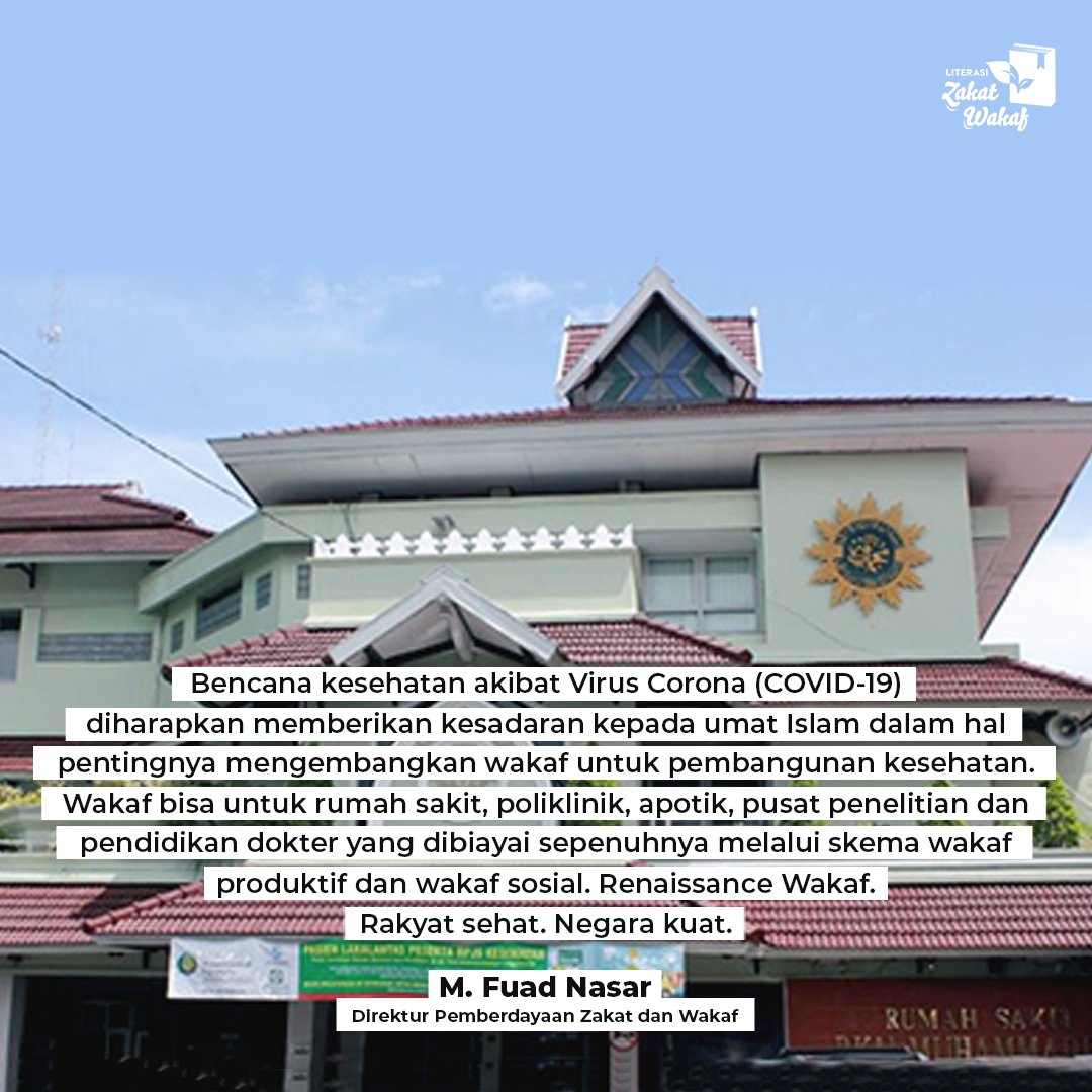 Literasi Zakat Wakaf V Twitter Direktur Pemberdayaan Zakat Dan Wakaf M Fuad Nasar Mengajak Para Pengelola Wakaf Membangun Fasilitas Kesehatan Seperti Rumah Sakit Poliklinik Laboratorium Dan Pendidikan Dokter Di Berbagai Daerah Dengan