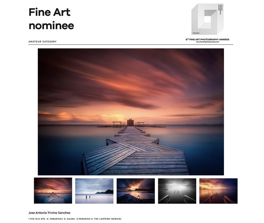 JosrTrivino's tweet photo. Buenos dias a tod@s..., ayer salieron los resultados del prestigioso Fine Art Photography Awards en su 6ª edición donde he recibido una Mención de Honor de mi serie "WATER" en la categoría FINE ART. https://t.co/TZgzwj7iZF