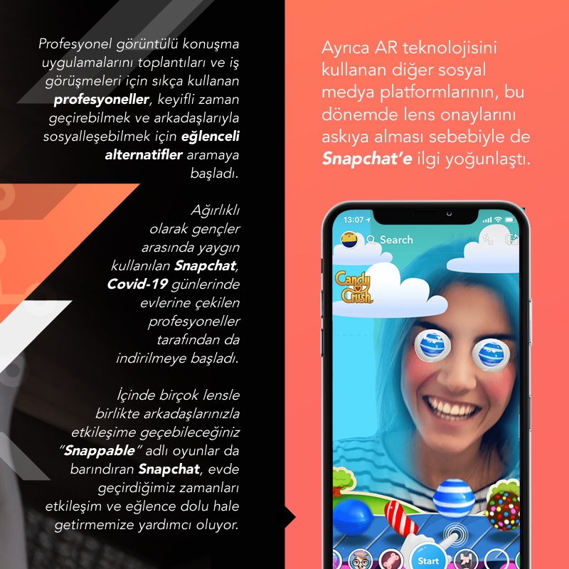 GoodrollTR's tweet photo. Covid-19 döneminde profesyoneller, sosyalleşebilmek için eğlenceli alternatifler aramaya başladı.
Gençler arasında yaygın olarak bilinen Snapchat, sosyal izolasyon günlerinde profesyonellerin de etkileşim için seçtiği uygulama oldu.
#Snapchat #Covid19 #Goodroll https://t.co/ZzBe1sjWmD