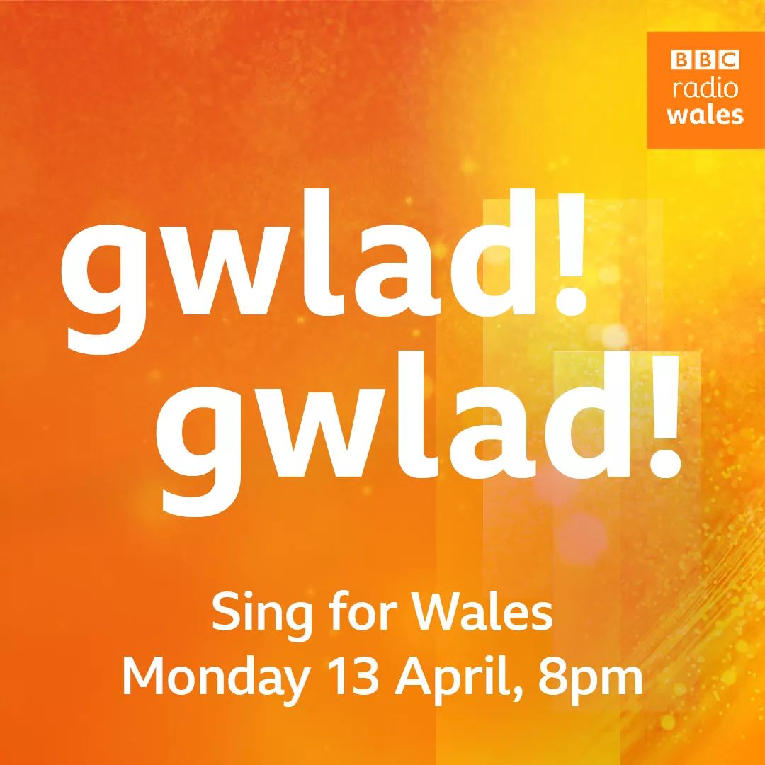 Don't forget to be on your doorsteps tonight at 8pm to sing the National Anthem, we are sure all our members and many other choristers around Wales will be on their doorsteps to add some harmony! 😁 #singforwales #coronavirus #COVID19 #