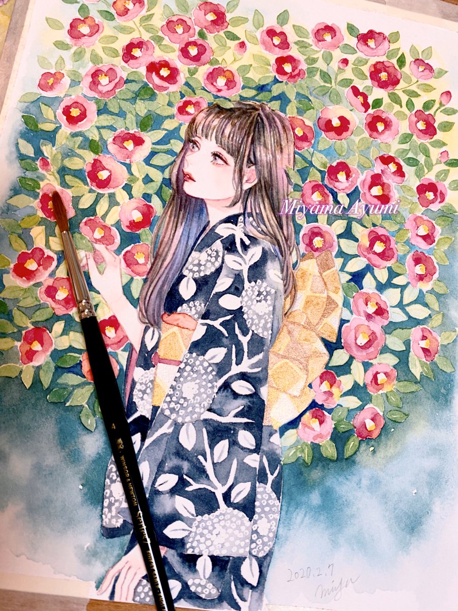 椿 控えめな優しさ 誇り 花kotoba Miya ミヤマアユミ の漫画 椿 控えめな優しさ 誇り 花kotoba Miya ミヤマアユミ の漫画