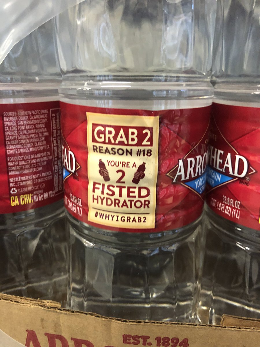 xcxKelly's tweet photo. When trying to figure out your Porn name, just check your arrowhead water. #whyIgrab2 https://t.co/eZHRyLP9jl