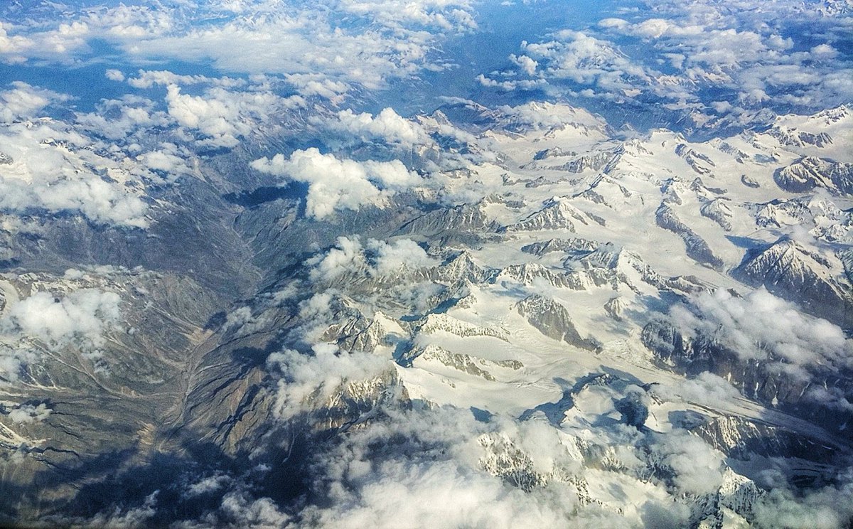 Flying over Leh