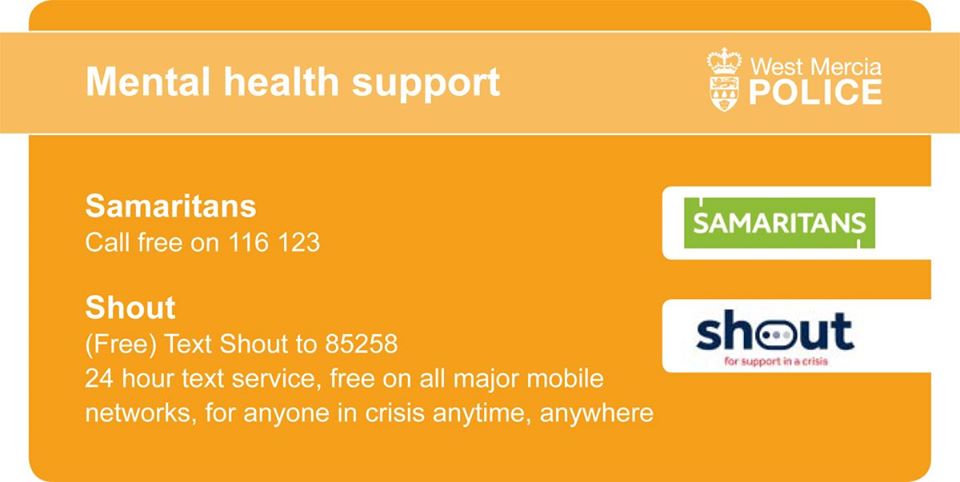 In these unprecedented times it is OK to be not OK - Just Call 0300 123 2825 or one of the numbers in the picture.