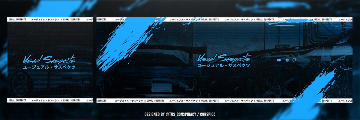 We out here with a fresh new look 👀 Big thanks to our very own @TUS_Conspiracy Need that fresh graphics ? Go hit him with a DM to do some business 👌 

#UsualSuspects #Graphicsdesign