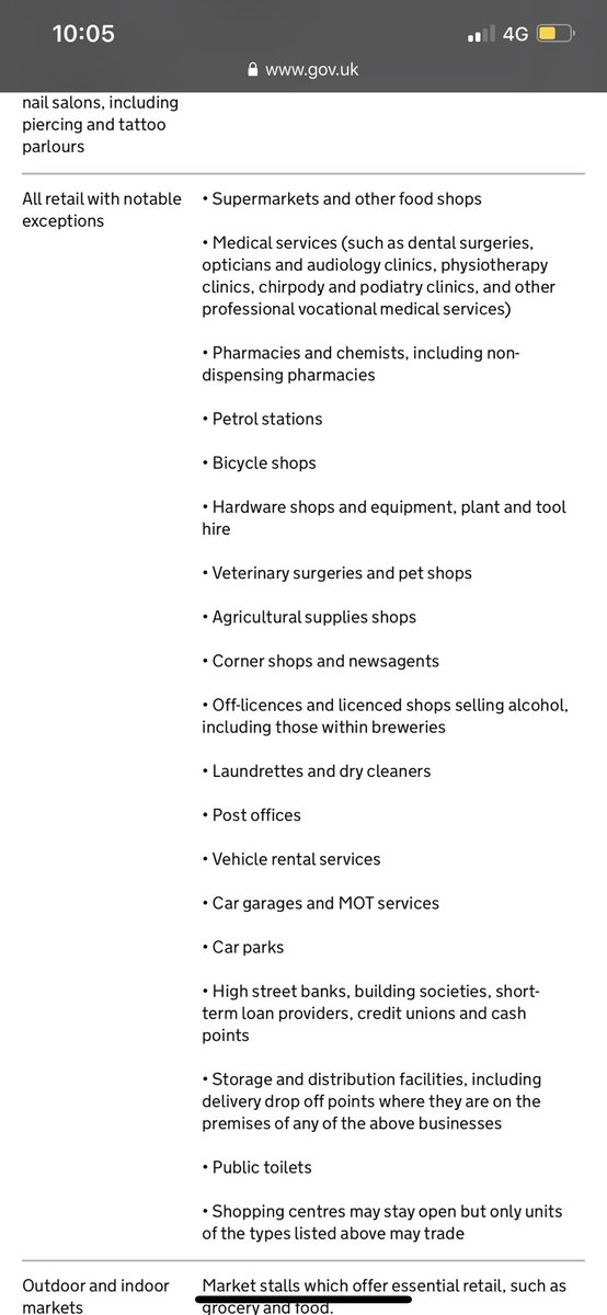 ClayPelis96's tweet photo. Where does it say health and lifestyle shops i.e. @holland_barrett ? I dont really class our limited stock of special diet snacks as a Supermarket or Food shop either... #hollandandbarrett #openfornoreason https://t.co/ZcfqZH0PxU
