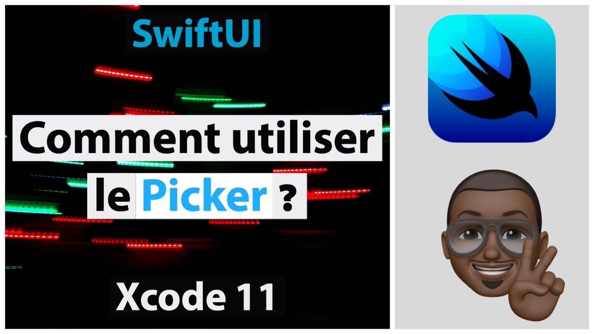 Appiwedia's tweet photo. 🦠 #Confinement Jour 28 : Comment utiliser le Picker en SwiftUI avec Xcode 11 ?
https://t.co/nYAMih768f
#iOS #formation #lockdown #swiftui #CONFINEMENTJOUR28 #covid19 #coronavirus #RestezChezVous #replay #Apprendre #coder https://t.co/D7jkWlLr1z