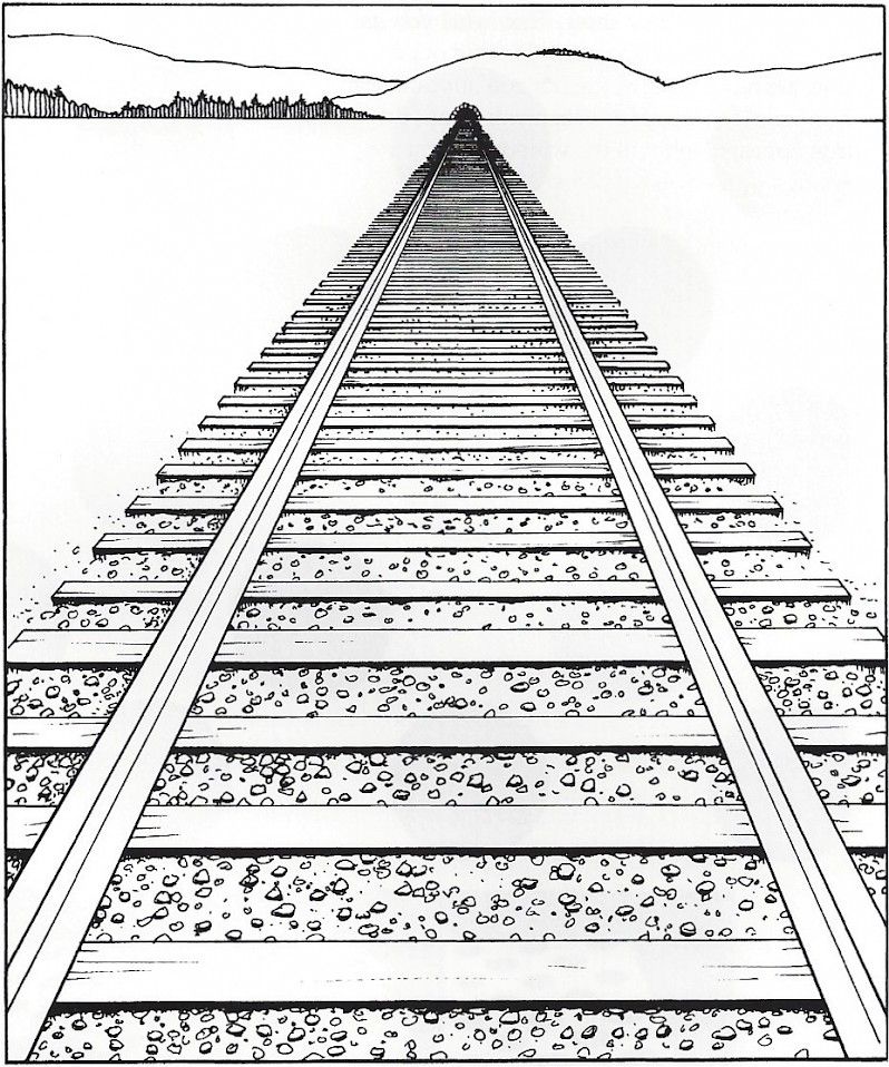 The idea was revolutionary, it says that: "For 3D scene, Parallel lines tend to converge to a common 'vanishing point' when drawn on a paper".And boom! There you have it. All of a sudden, we can see "depth". We can visualise scenery. Revolutionary indeed.
