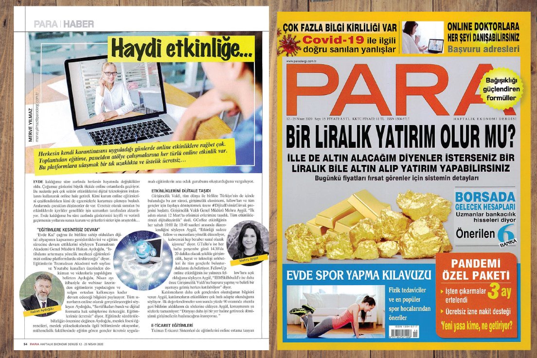 TezmaksanMakina's tweet photo. "EĞİTİMLERE KESİNTİSİZ DEVAM"
Para Dergisi 12-25 Nisan 2020 Sayısında yer aldık.
#EvdeKal #dijital #onlineegitim #egitimdokumanları #webinar #egitim #cncegitim #tezmaksanakademi #akademiwebinar #cnctorna #cncişlememerkezi
@Hak_anAydogdu https://t.co/N3mBYGE1u8