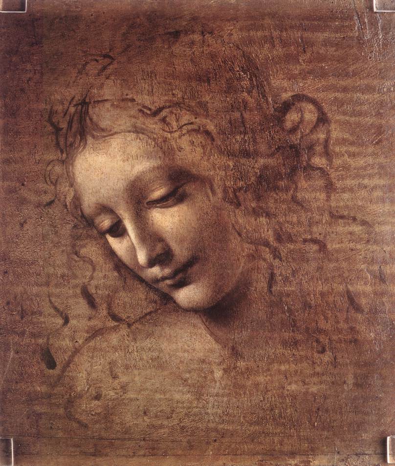 One of the ppl that masters this is obviously Leonardo da Vinci. By making hashed lines, images such as the "La Scapigliata" were finally being made.
