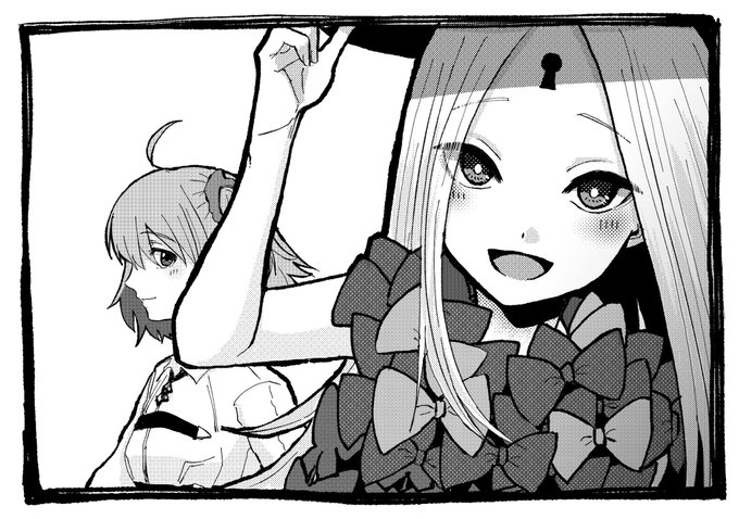 ぐだ子とアビーちゃんの絵
#FGO 