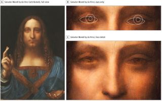 It's not only that, scientists analyzed the pupils  of David and Warrior, Salvor Mundi, etc, and they could always see a degree of cross-eye.Interestingly, da Vinci has a portrait of himself. Could that give us more clues ??