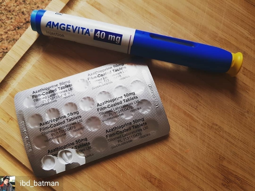 Ibdsuperheroes Day 23 Of 12weeksofisolation So Here S Why I M Staying Indoors And Watching Thismorning And Topgear Repeats On Dave Immunesystemsuppressants Azathioprine Which I Take Daily And Adalimumab Injections