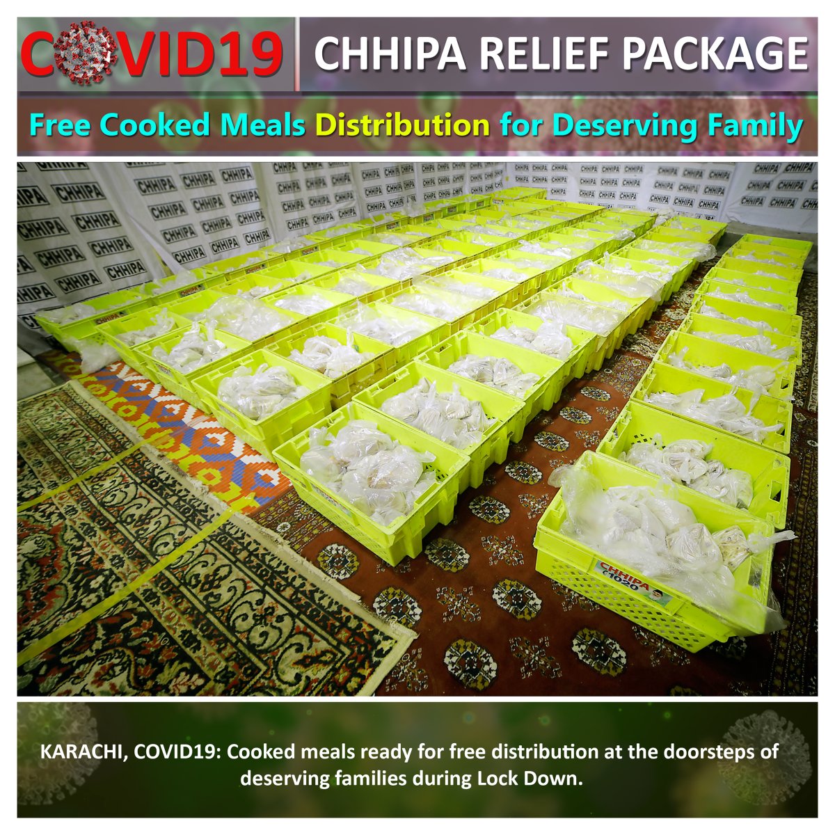 RamzanChhipa's tweet photo. #ChhipaDastarkhawan #PackFood #Food #COVID19 #COVID #CoronaVirusUpdates #CoronaUpdate #CoronavirusOutbreak #Covid_19 #CoronaVirus #CoronaVirusInPakistan #SindhGovernment #LockDown #StayHomeSaveLives #Chhipa #RamzanChhipa #ChhipaWelfare https://t.co/NljgPBexUE