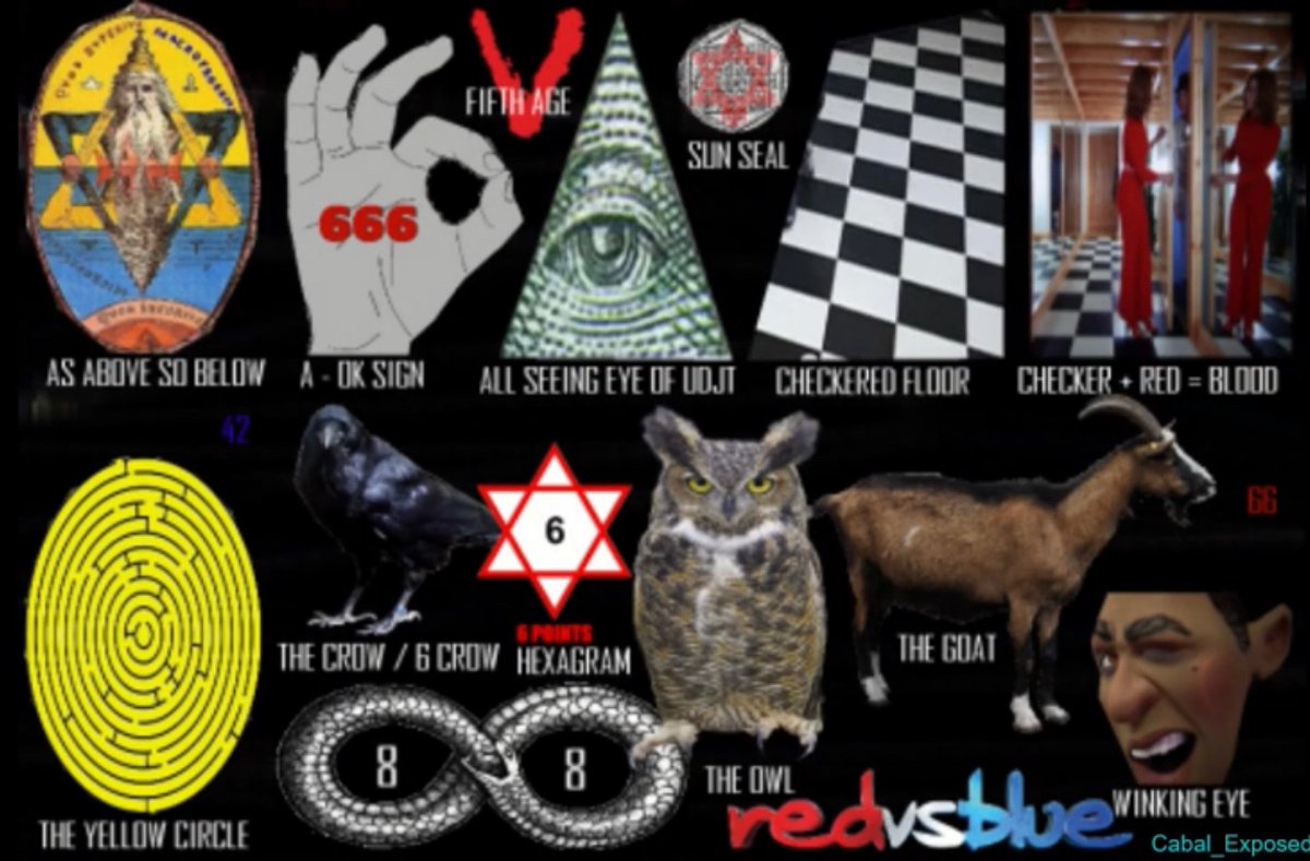 Bonita_801's tweet photo. @GervaisTrivia Pay attention to the symbolism.
#OneEye #Illuminati #pyramid #Baphomet #devilhorns #Checkerboard #Owl #666Symbol https://t.co/3B8BNpFKay