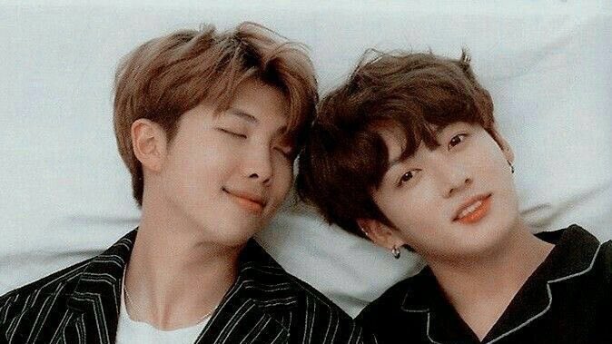 nobody:namkook: [lean their heads together to pose like a couple]
