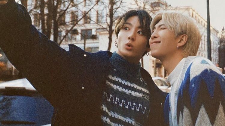 nobody:namkook: [lean their heads together to pose like a couple]