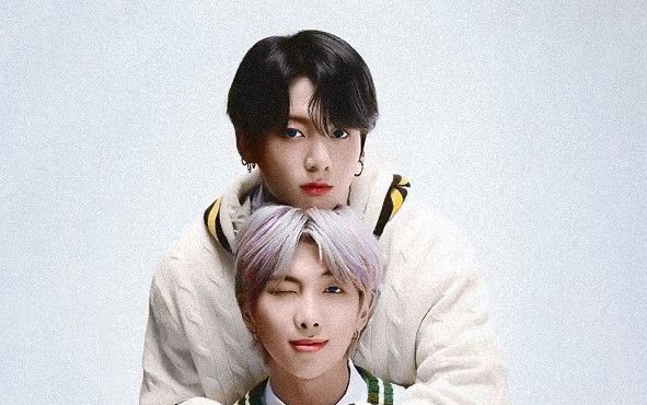 nobody:namkook: [lean their heads together to pose like a couple]