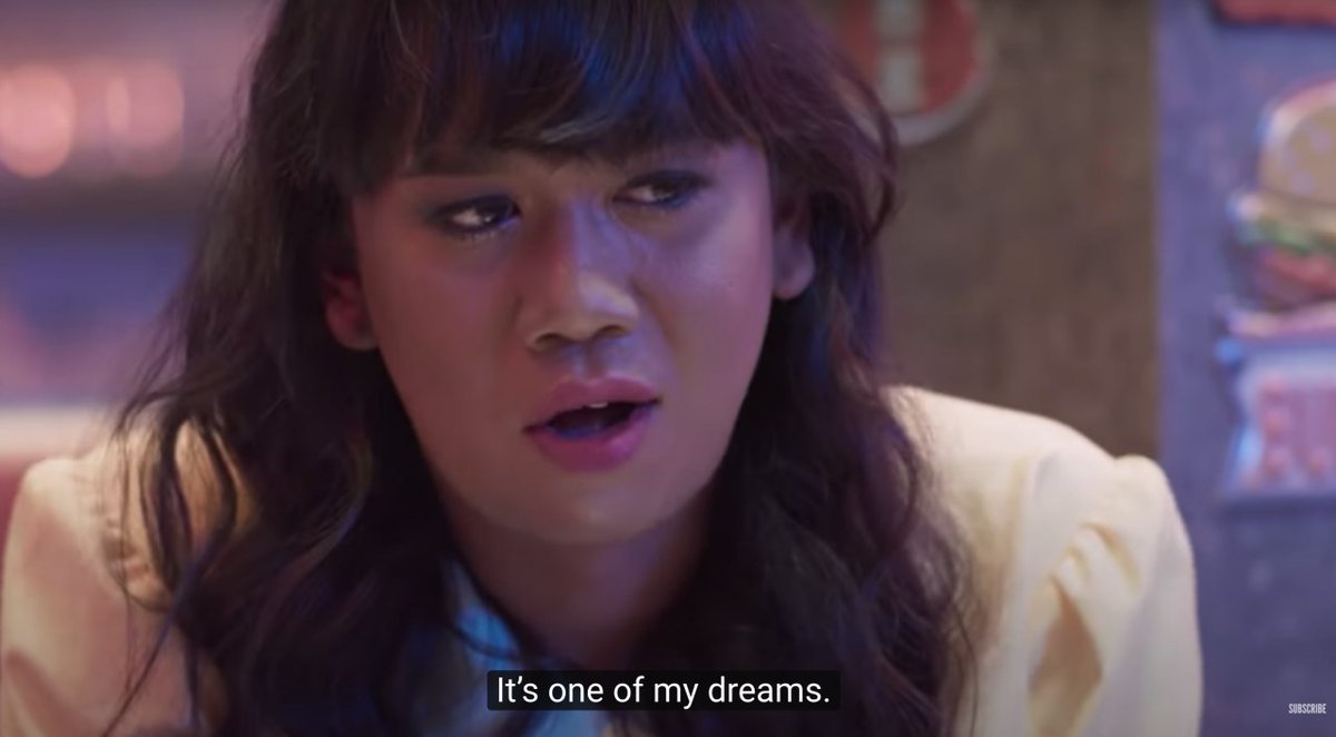 Started watching 3 Will Become Free last night, because  @Tawan_V, but Mae's easily became my fave narrative arc in the series. Here's her talking about delaying her dream of opening a resto, cos she's saving up for transition. She rejected a man's offer to help her do it.