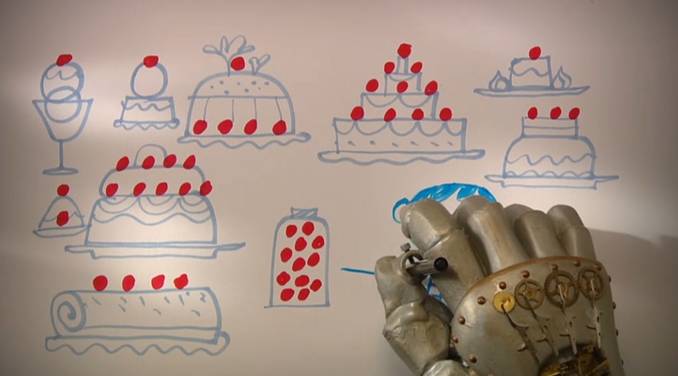 UmanuelDcontes's tweet photo. EL PASTÍS MÉS ALT DEL MÓN. Utilitzeu robot a la cuina? Guió Teresa Duran, il·lustrat per @pepmontserrat, MM de Montse Ané, veu Jaume Figueras, robot  Lluís Ribas. Feliç dia de la mona i bon profit. https://t.co/qFfyDYcQMW https://t.co/vVXAEcoQXE
