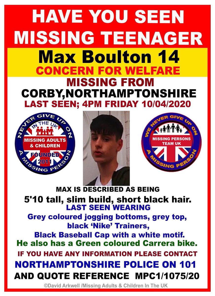 corymacleod's tweet photo. #MissingPerson from Corby, please retweet to help get the message out. #togetherwecan https://t.co/c11EQqLyo4
