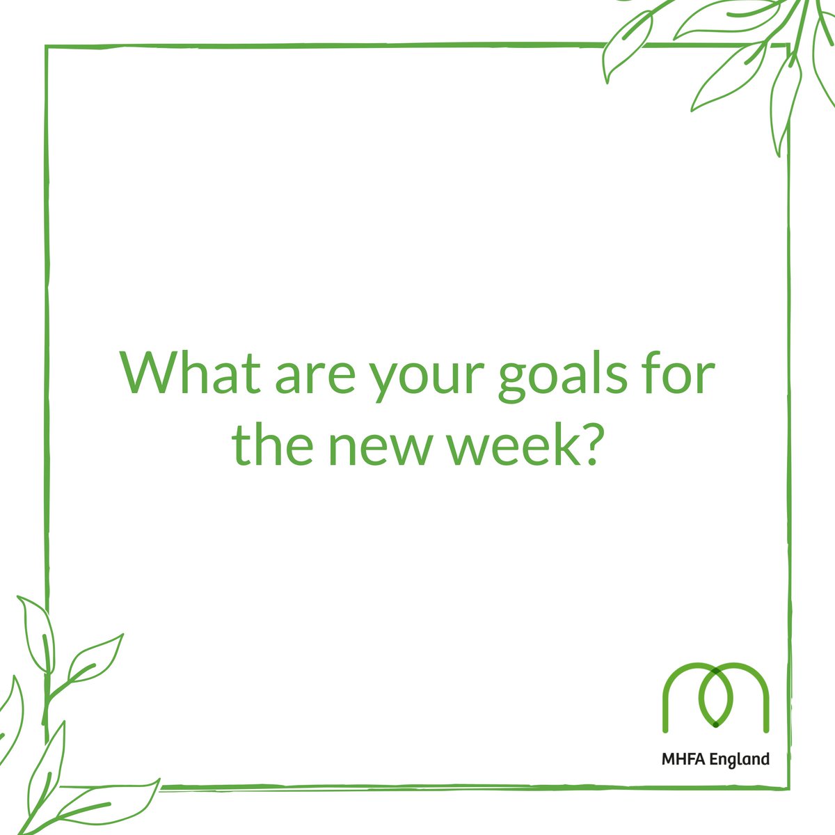 From taking regular screen breaks, journaling daily, drinking more water or eating a nourishing meal. What are your  #selfcare goals for the week?  #mondaythoughts  #StressAwarenessMonth