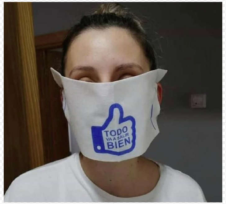 2. Let us record the napkin Coronavirus masks of the regional government led by Miguel Ángel Revilla (PRC) in Cantabria for history. Via  @forocoches