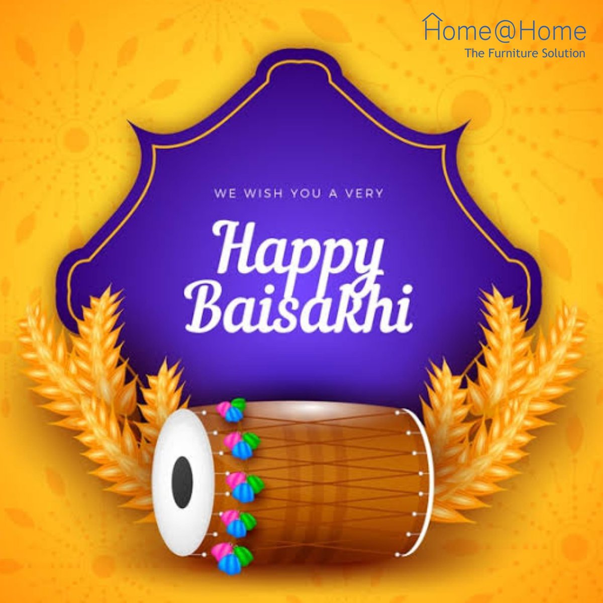 #HappyBaisakhi to everyone!
May this festival of cheer usher in happy and prosperous times in your life. Stay blessed, stay healthy!
#homeathomefurniture