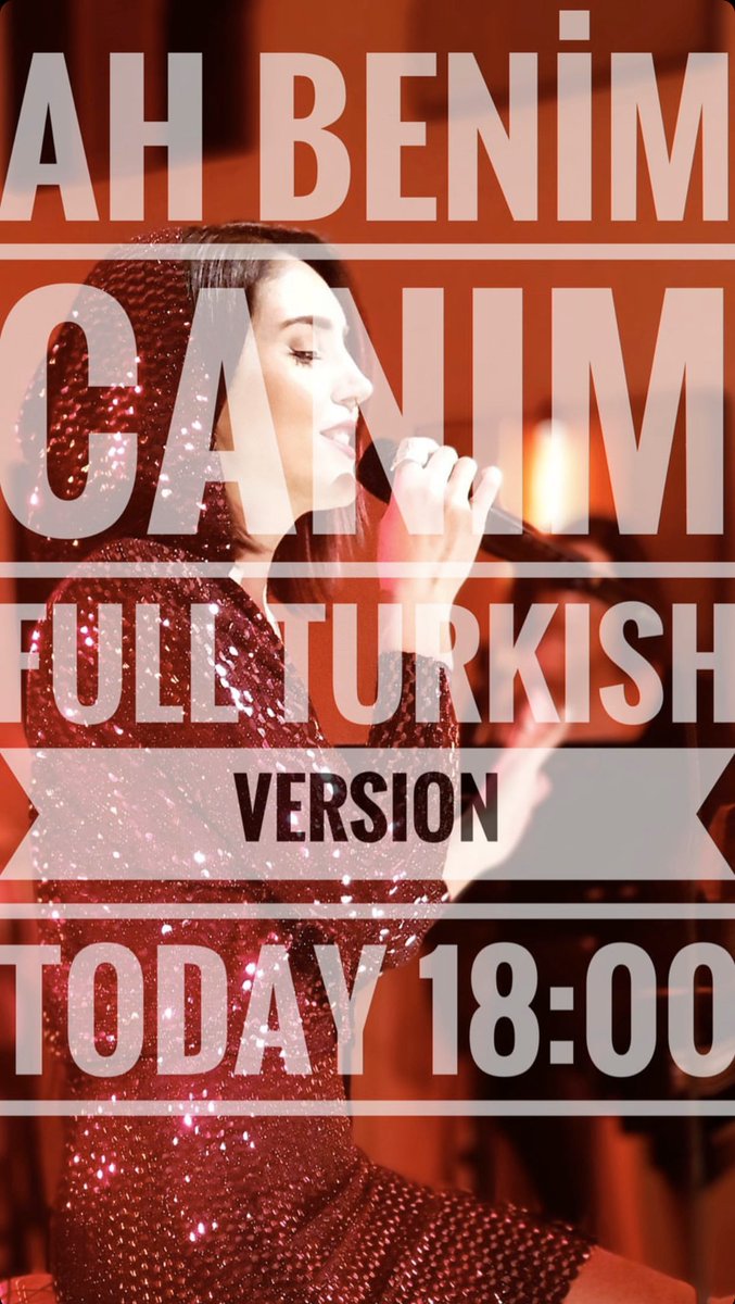 Bugün saat 18:00'da "Söz Verdim" EP albümüm'den "Ah Benim Canım" şarkım yayında olacak.🌹🥰💫
#AyşegülCoşkun #AHBENİMCANIM