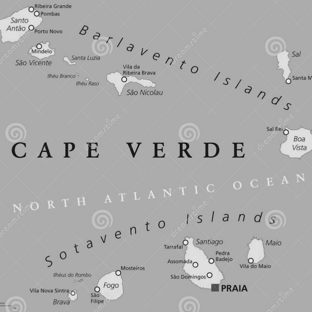 Cape Verde is a nation located on a volcanic archipelago off the northwest coast of Africa the country is known for its Portuguese-African Creole culture its traditional warm music and its many beaches the country's largest island, Santiago, is home to the current capital Praia +